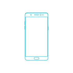 Digital Samsung Galaxy Note7 Sticker Outline Svg File, Free Vectors File